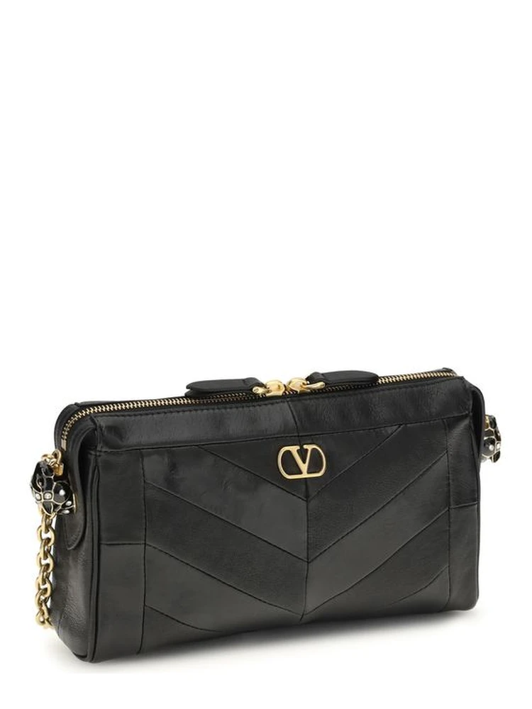 Black Napa Leather / Calf Bos Taurus Shoulder Bag alternative