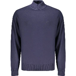 Blue Wool Men's Sweater