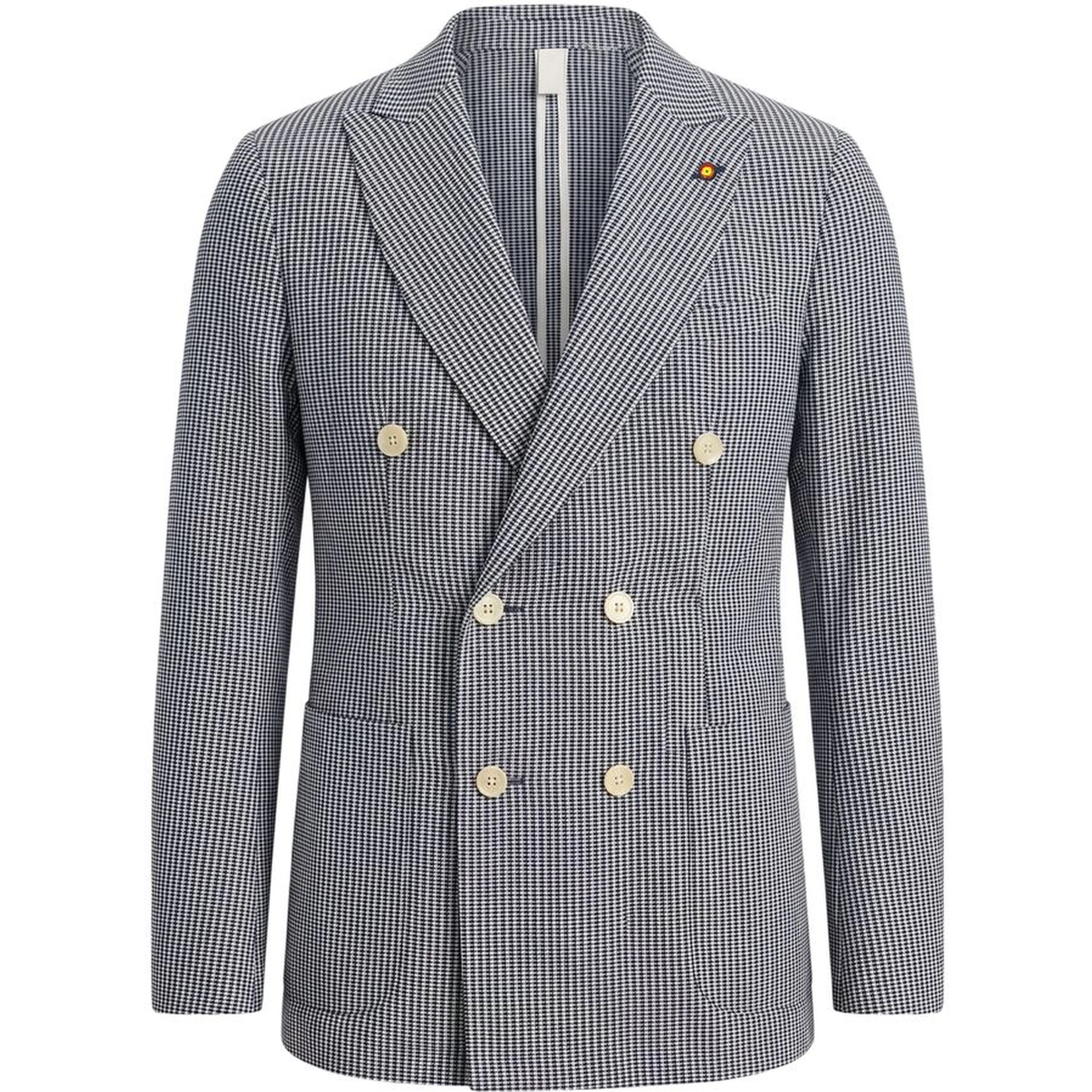 Blue Cotton Men Jacket