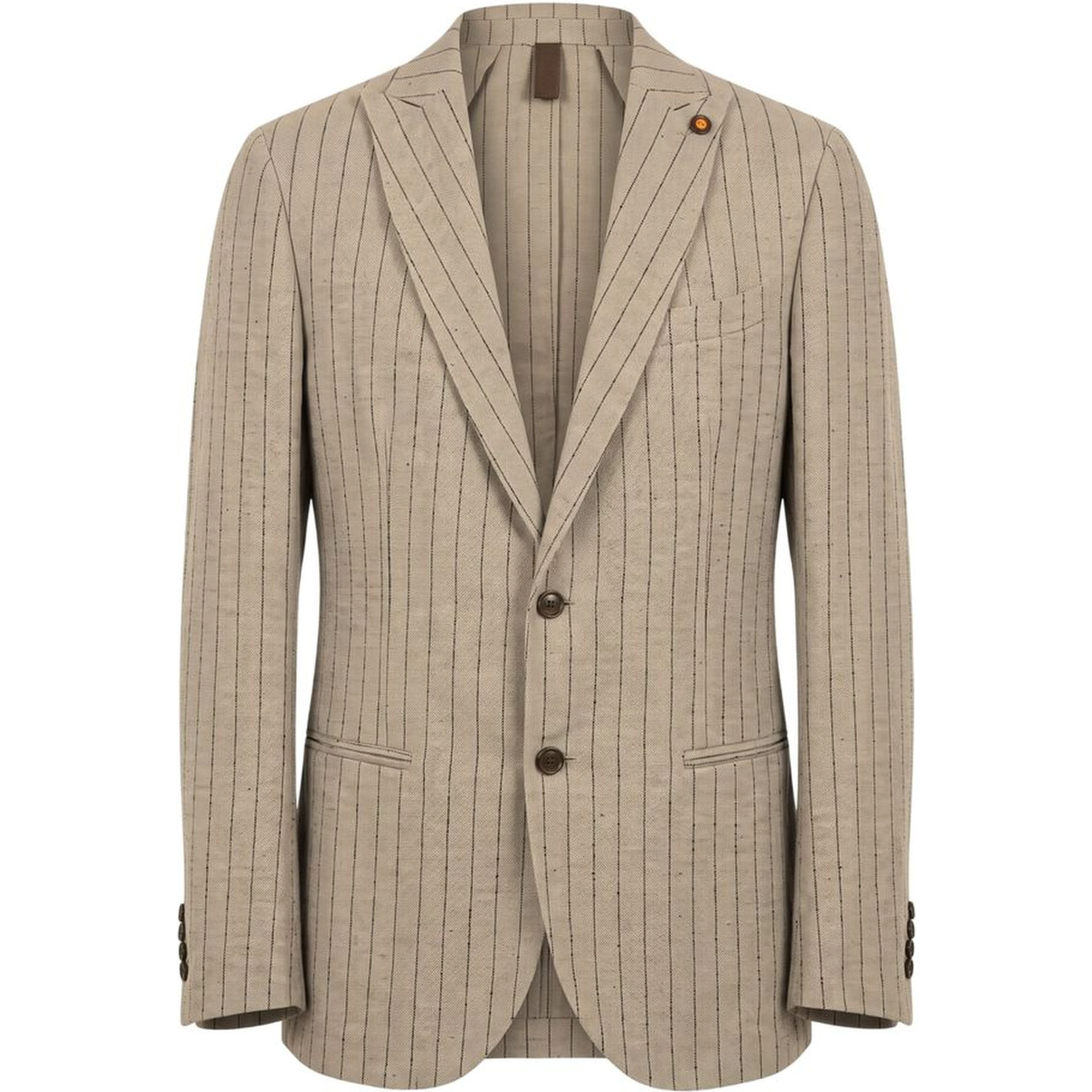 Beige Linen Men Jacket