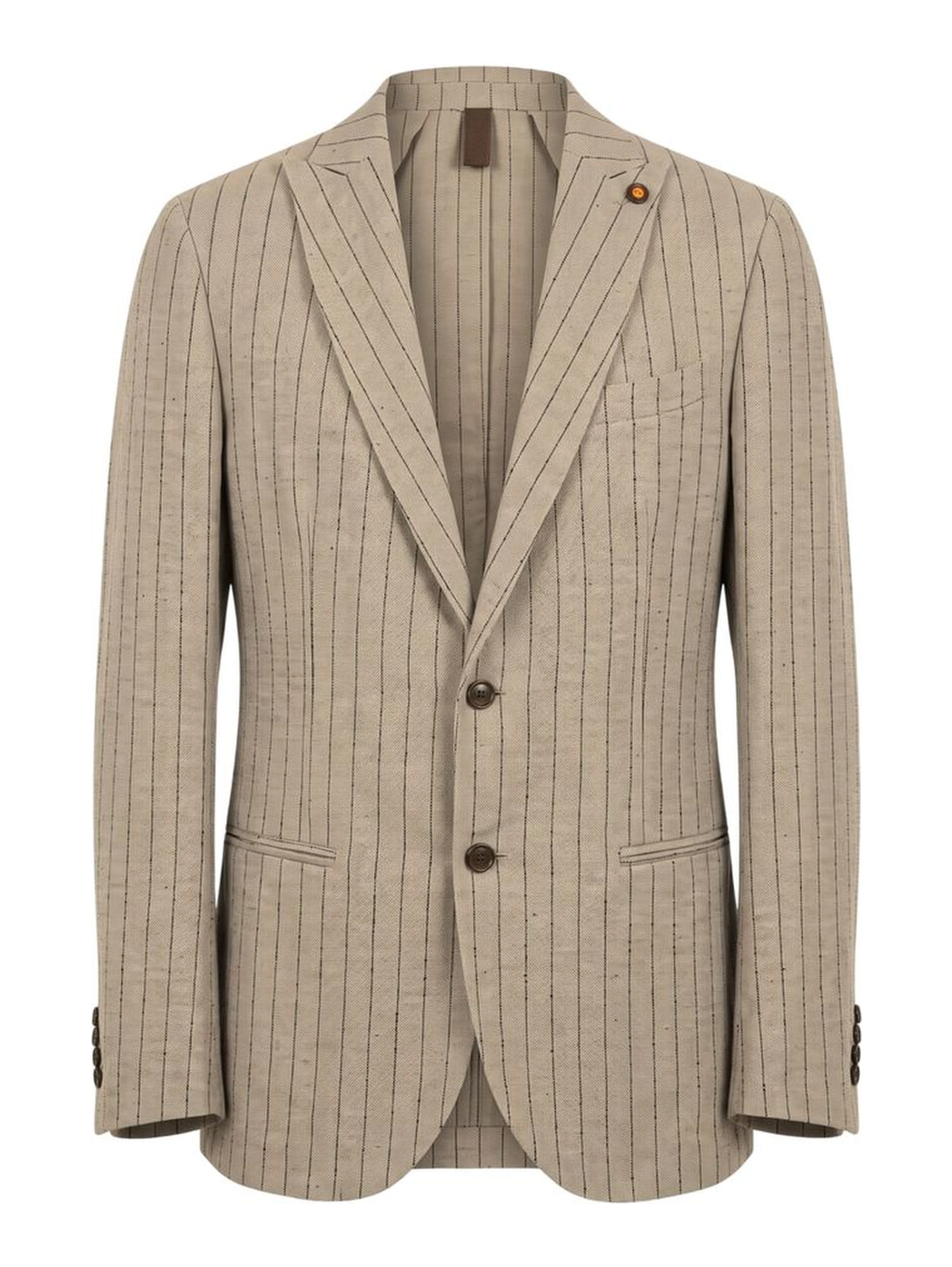 Beige Linen Men Jacket