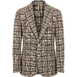 Brown Cotton Men Jacket