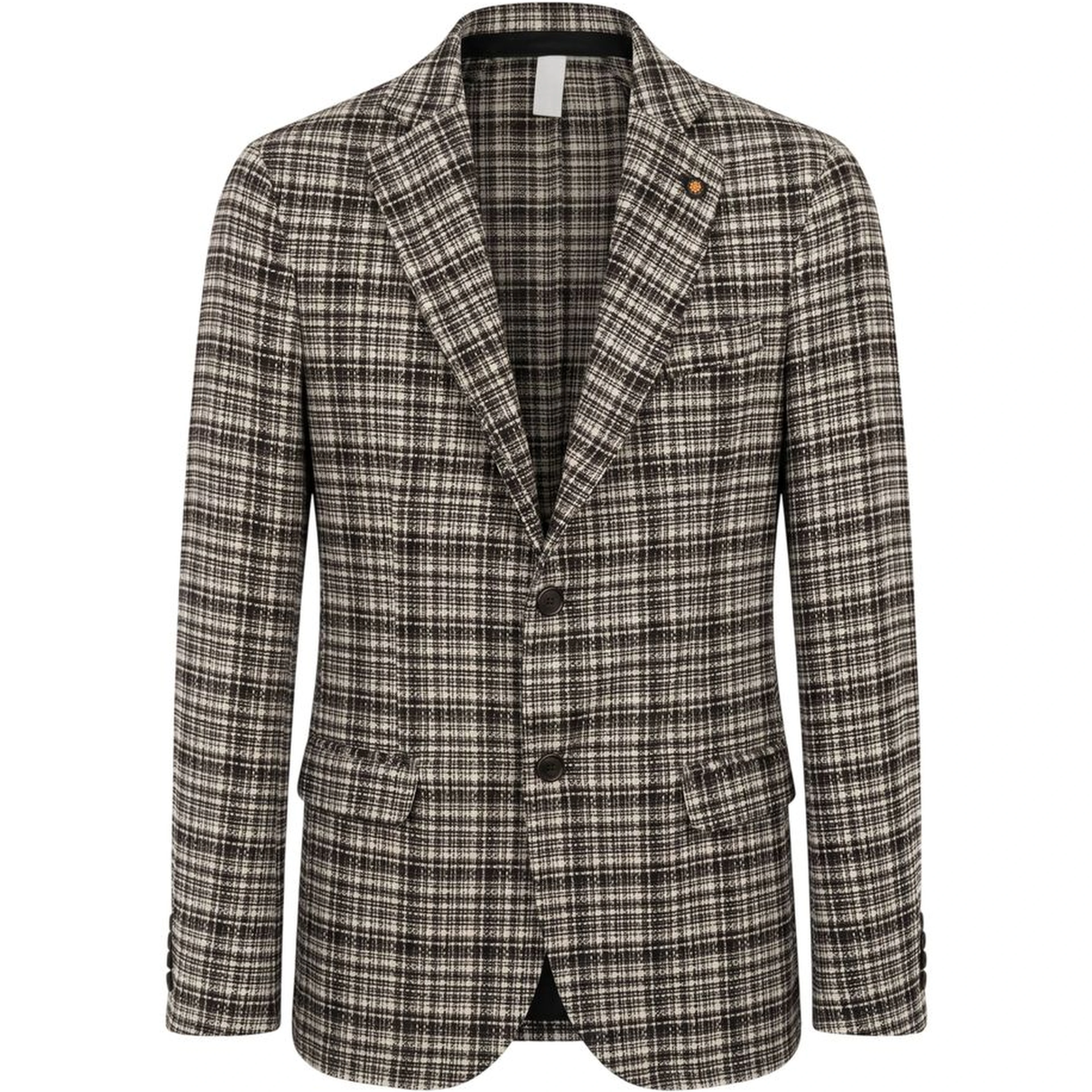 Beige Cotton Men Jacket