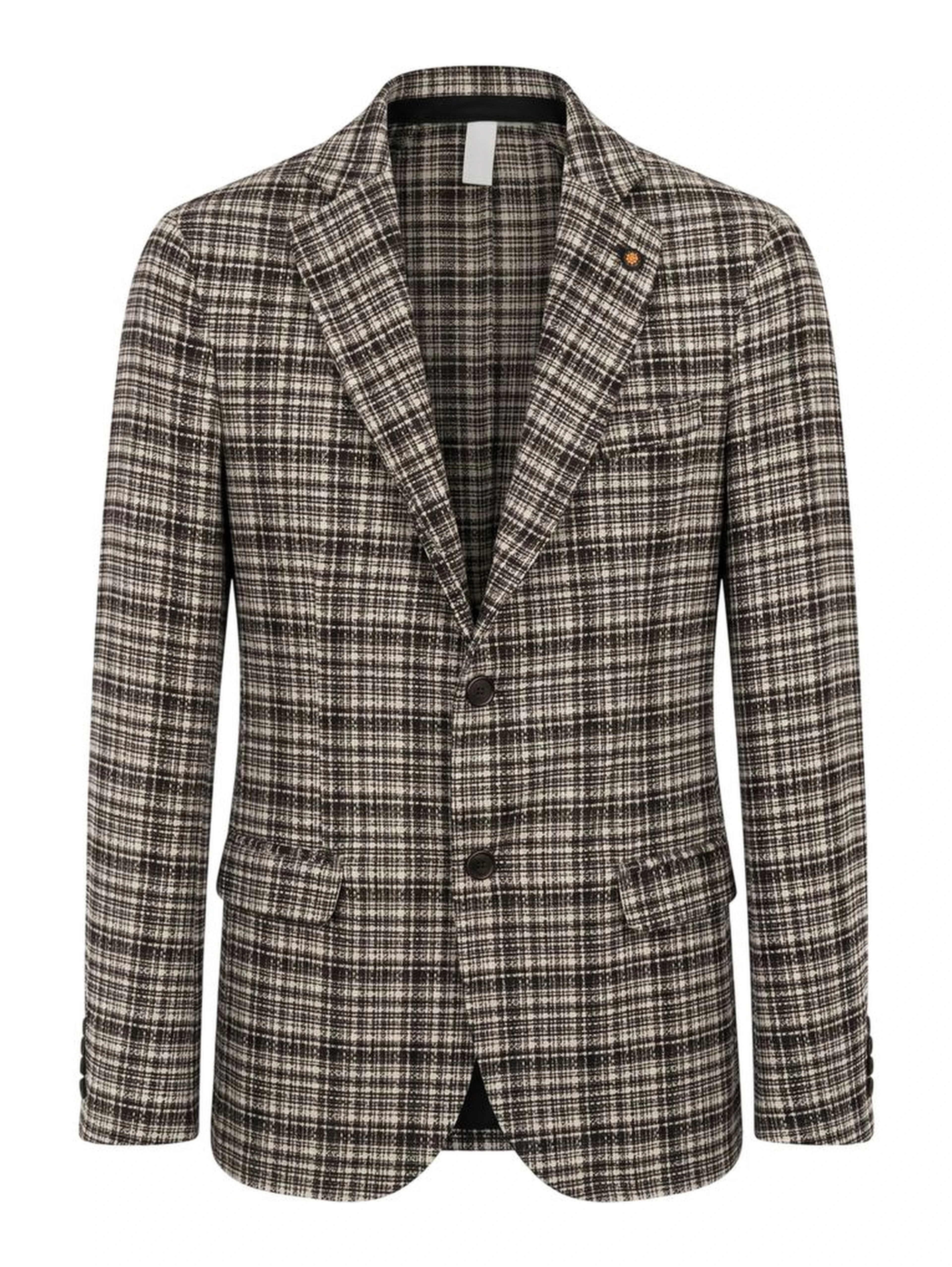 Beige Cotton Men Jacket