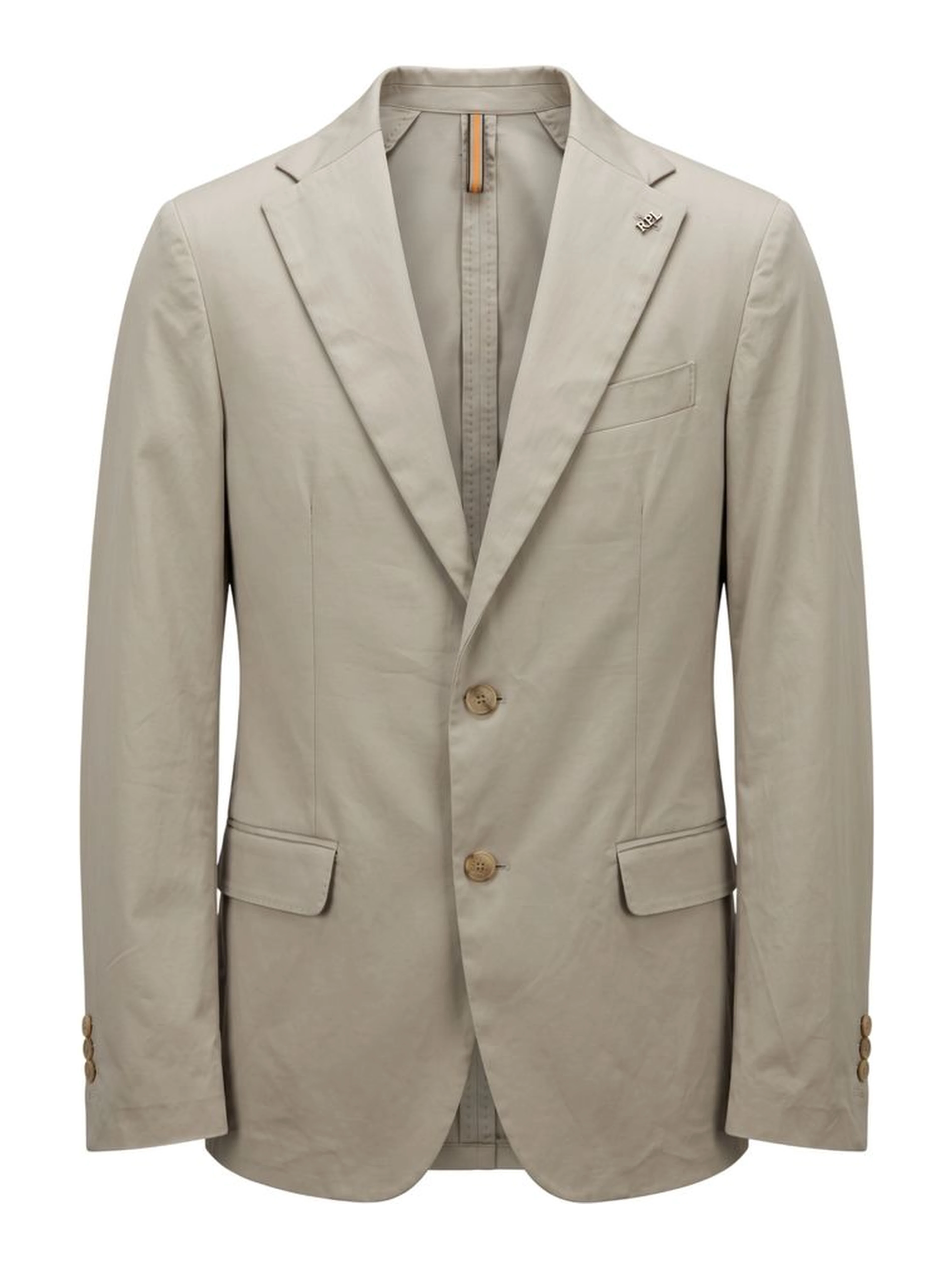 Beige Cotton Men's Jacket