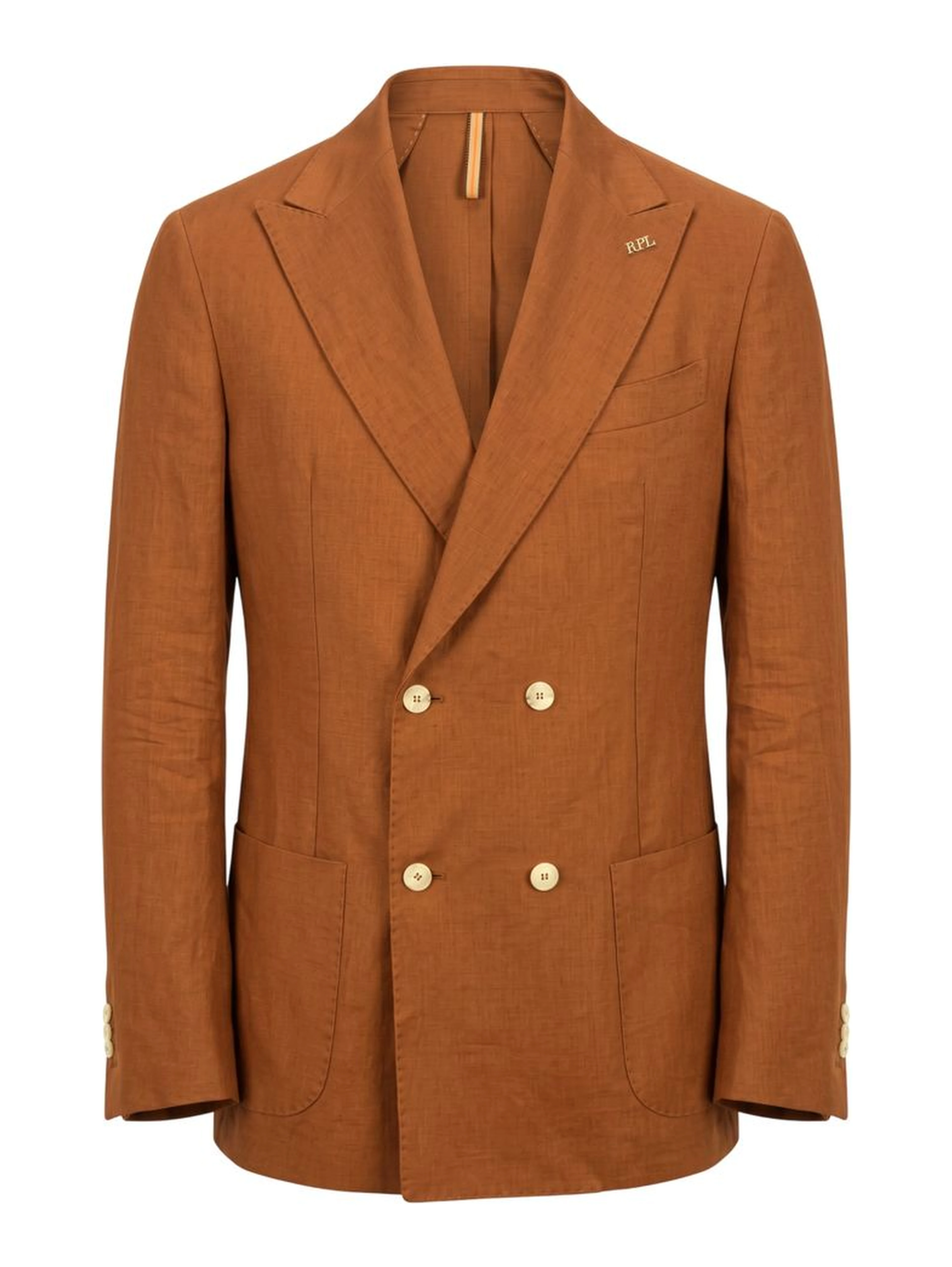 Brown Linen Men's Jacket