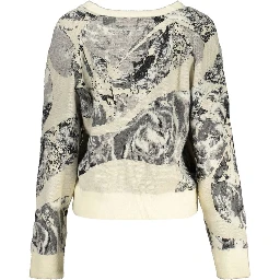 White Viscose Women Sweater