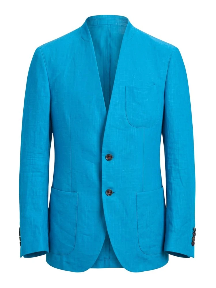 Blue Cotton Men's Jacket