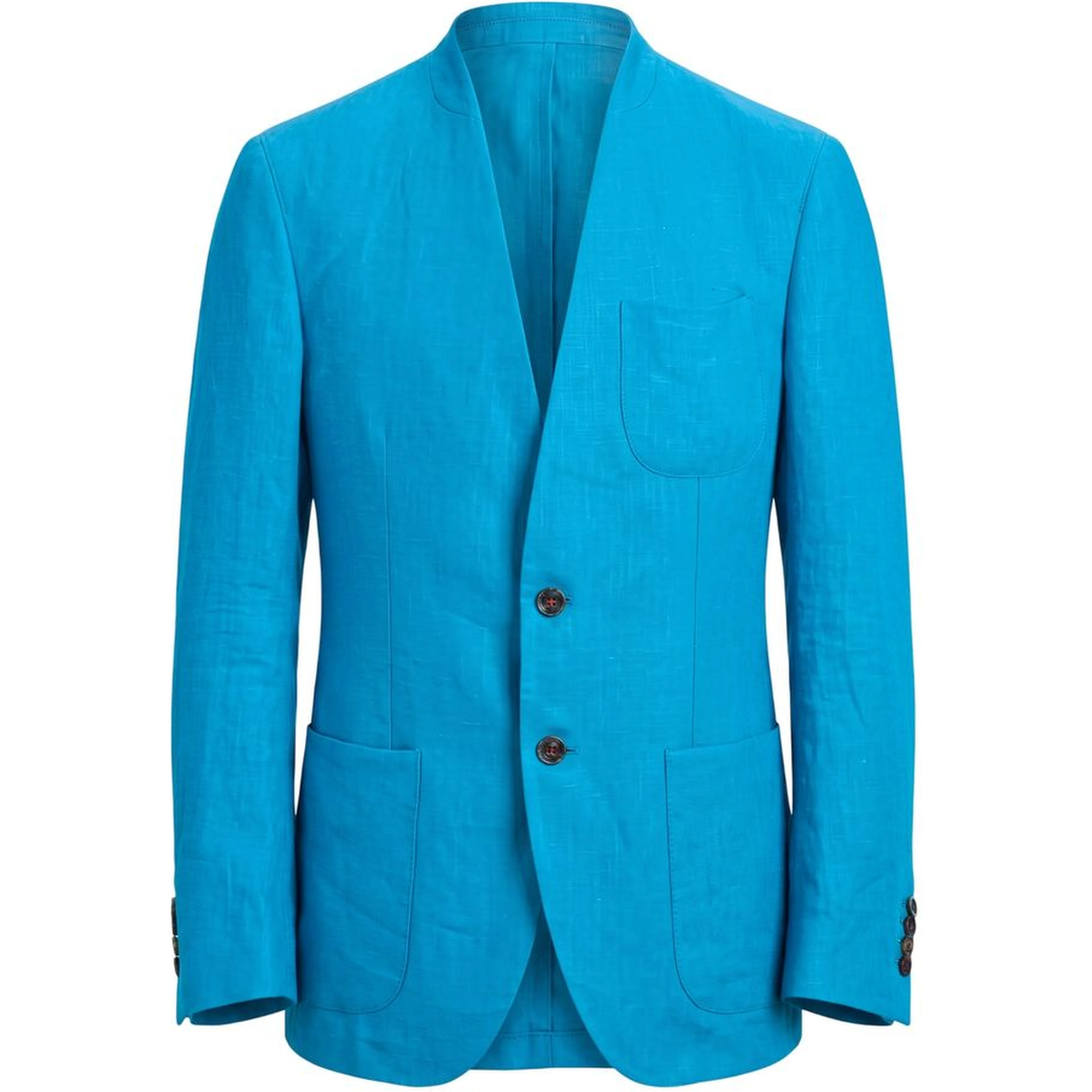Blue Cotton Men's Jacket