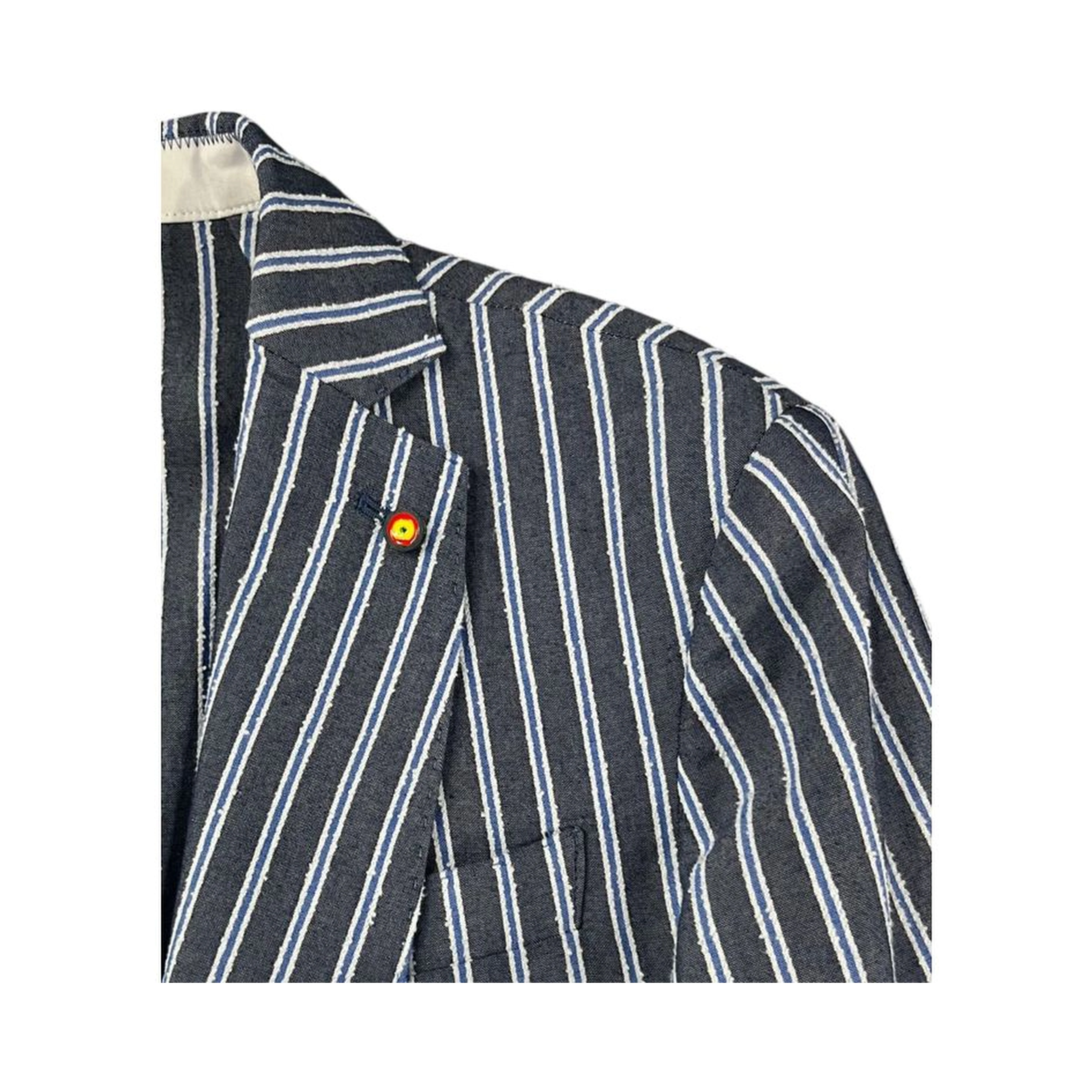 Blue Cotton Men's Jacket