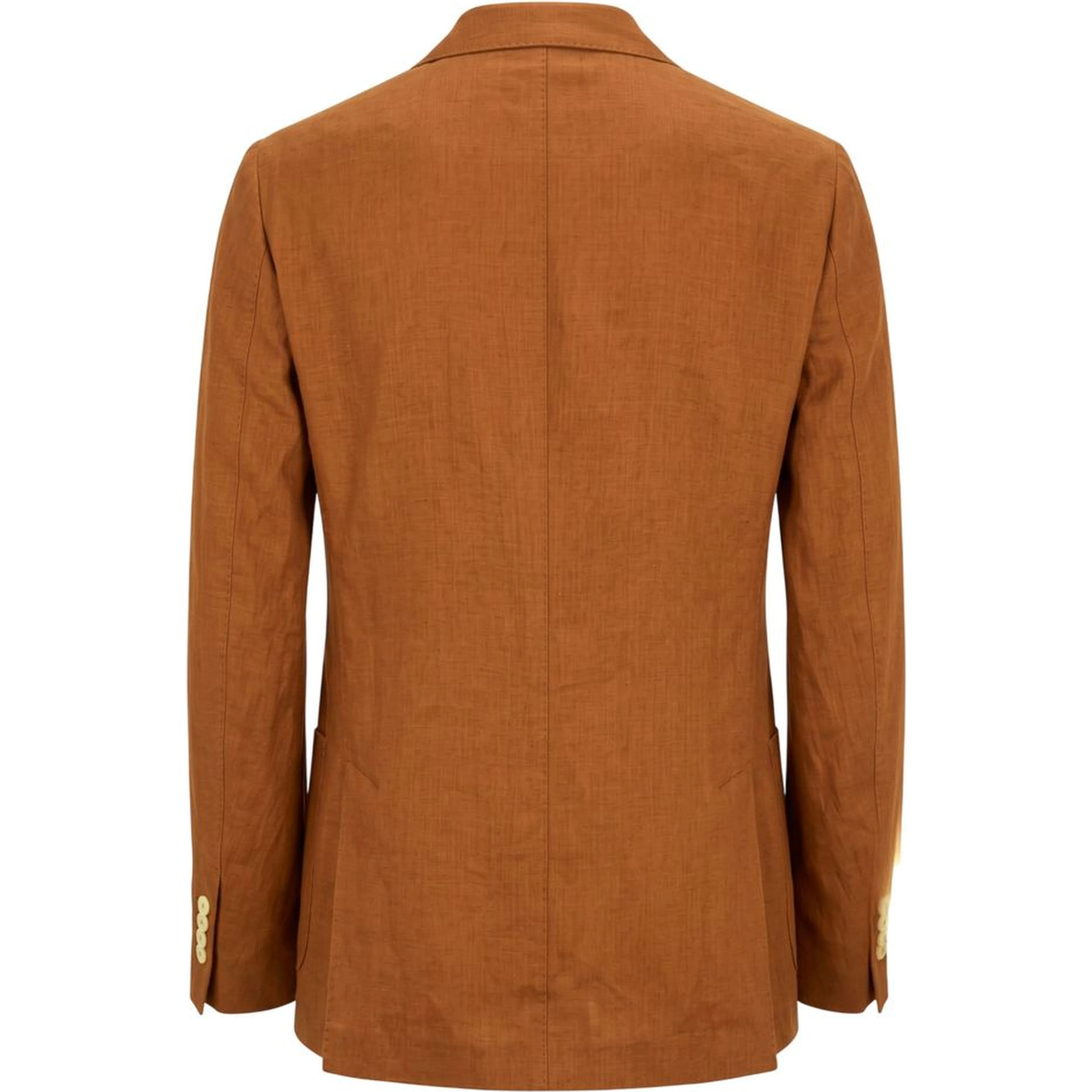 Brown Linen Men's Jacket