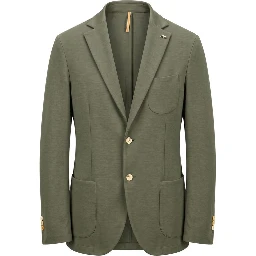 Green Cotton Men's Jacket