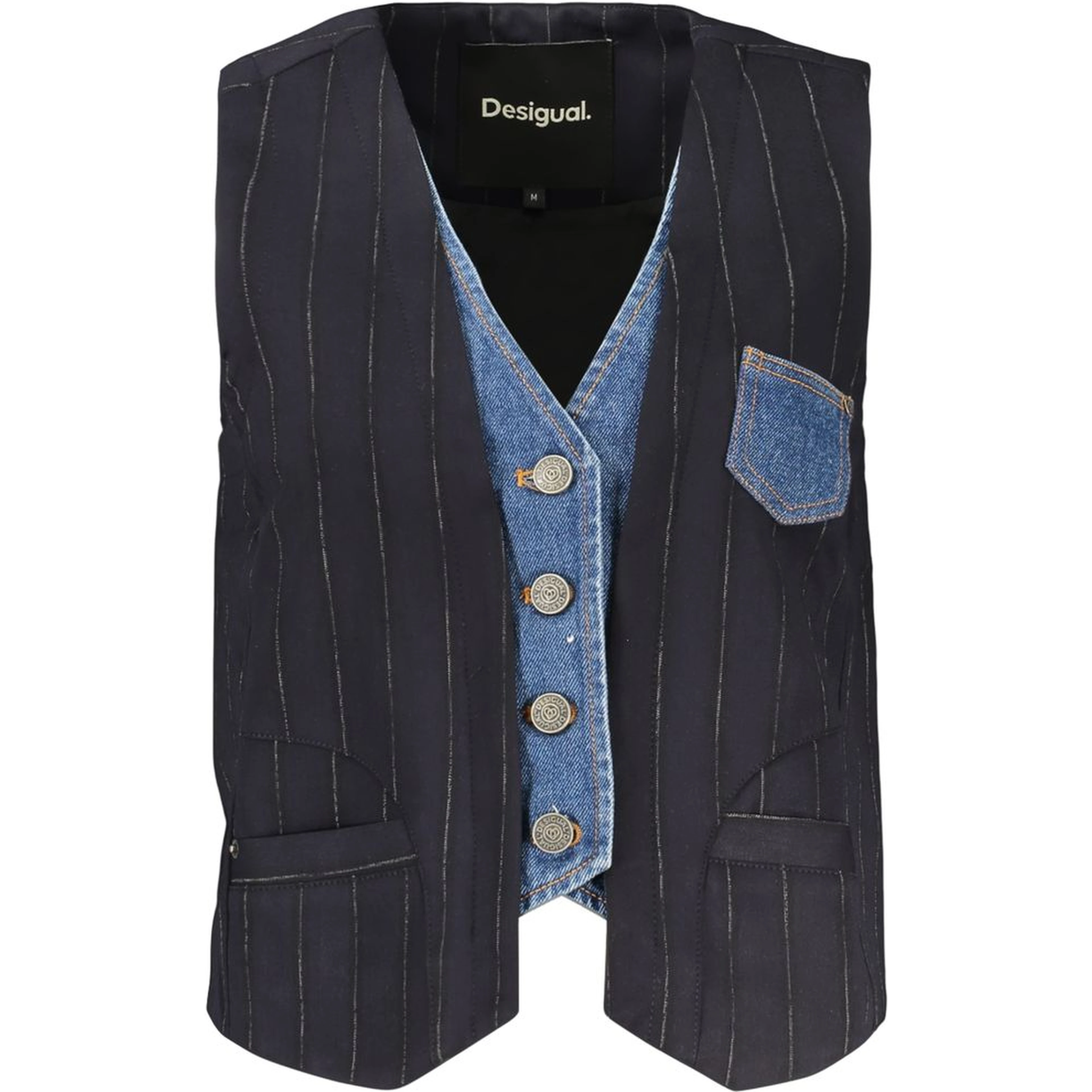 Blue Cotton Waistcoat