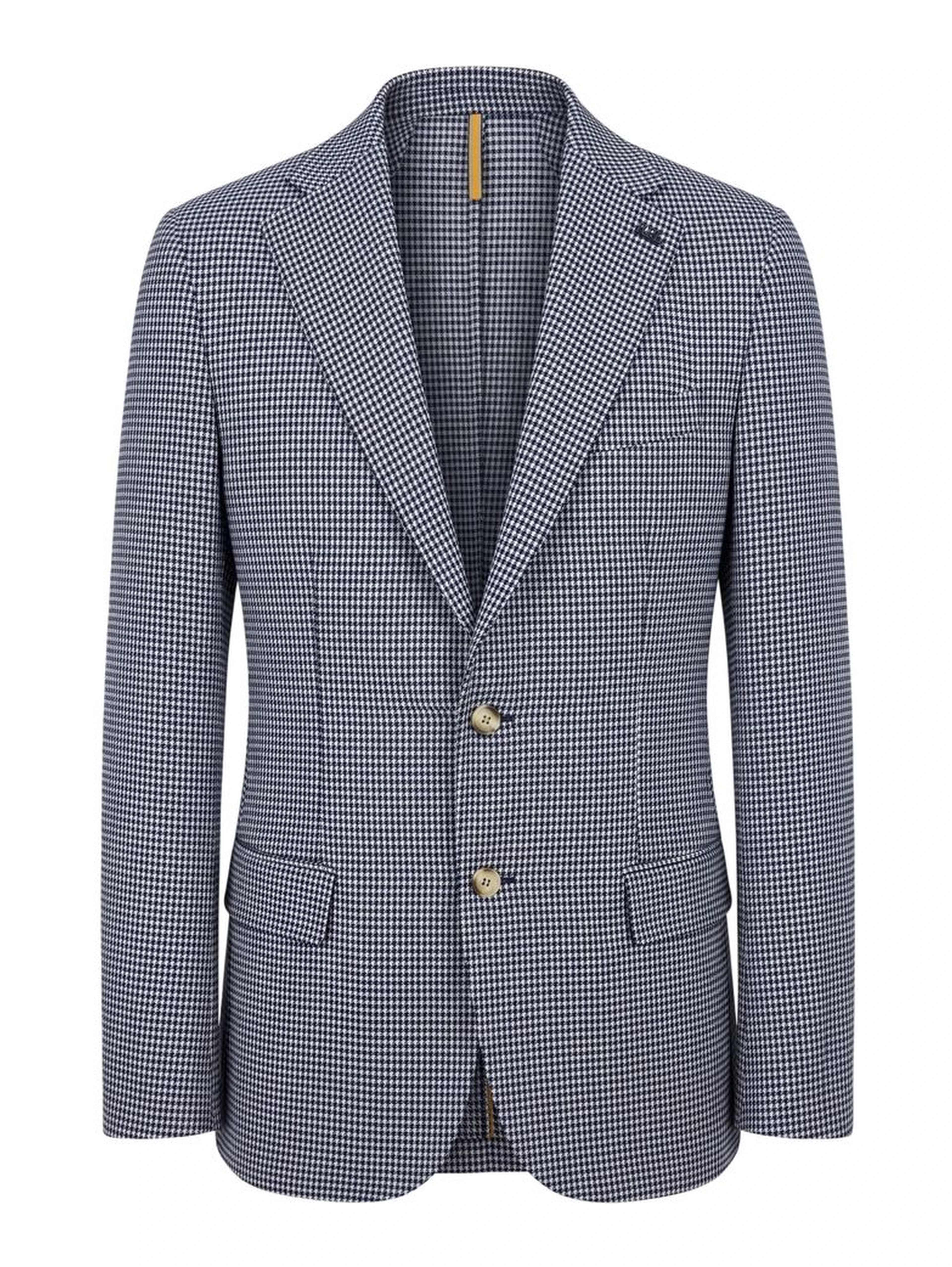 Blue Cotton Men Jacket