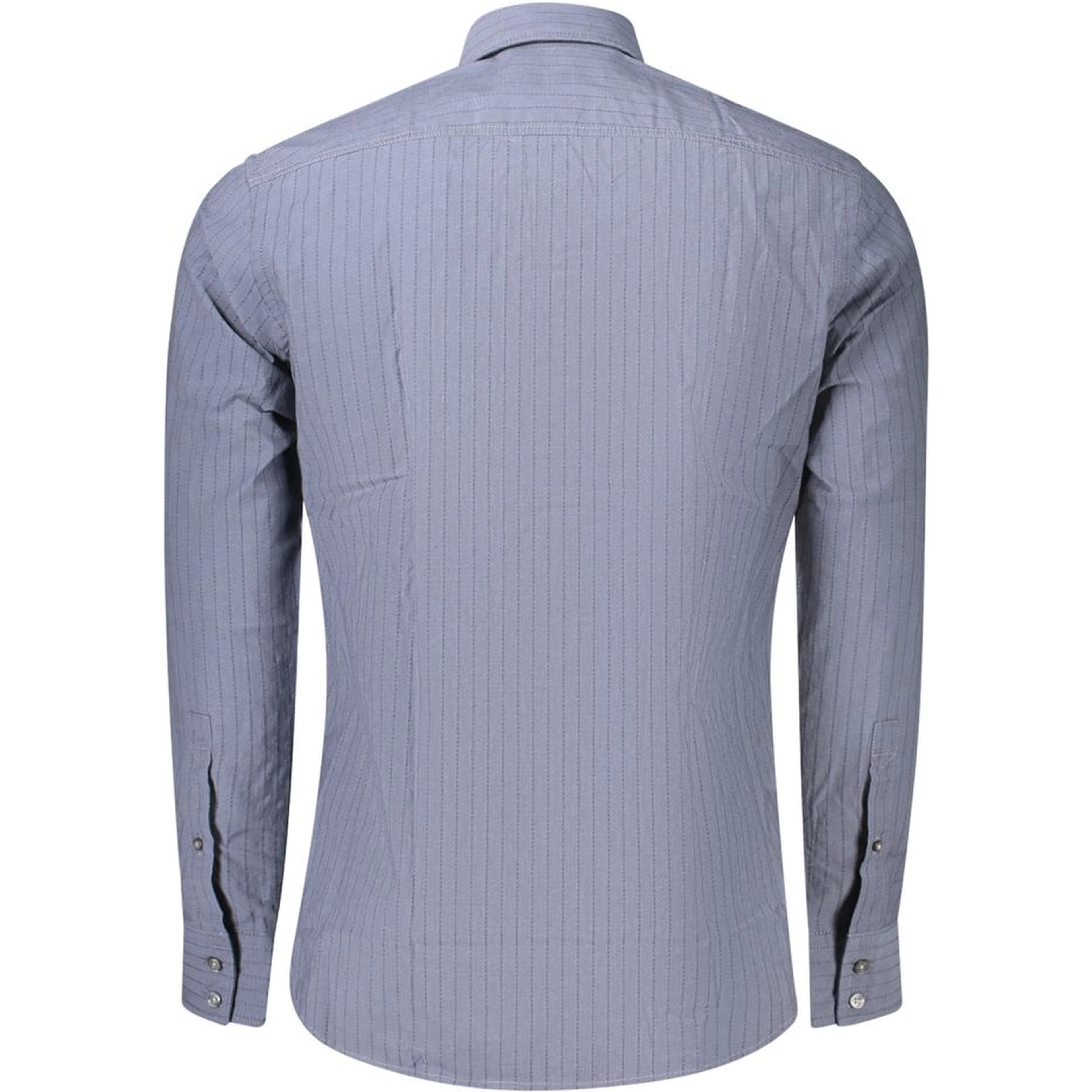 Blue Cotton Mens Shirt