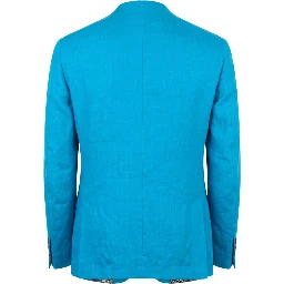 Blue Cotton Men's Jacket
