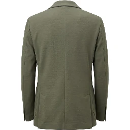 Green Cotton Men's Jacket