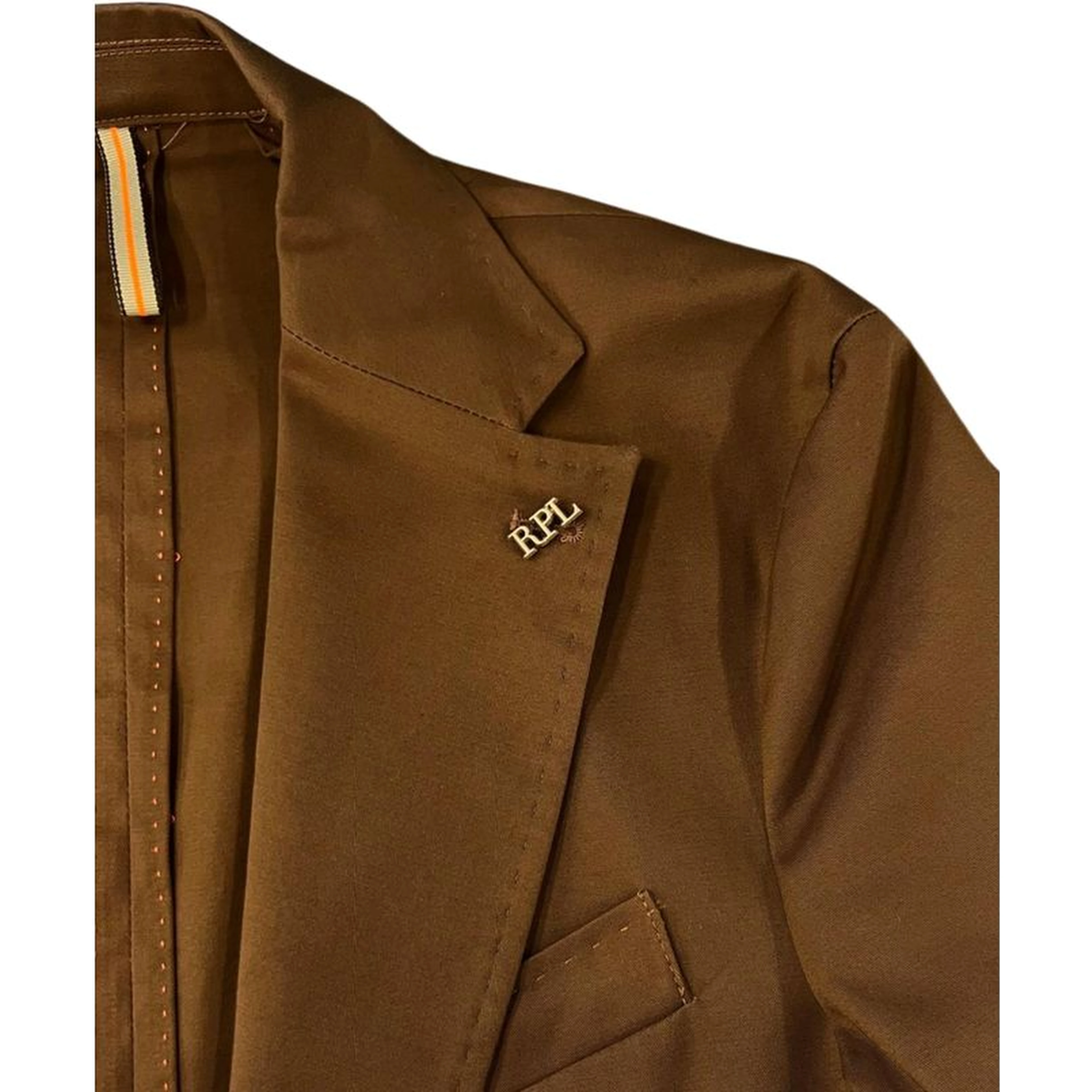 Brown Cotton Men's Jacket