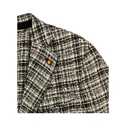 Beige Cotton Men Jacket