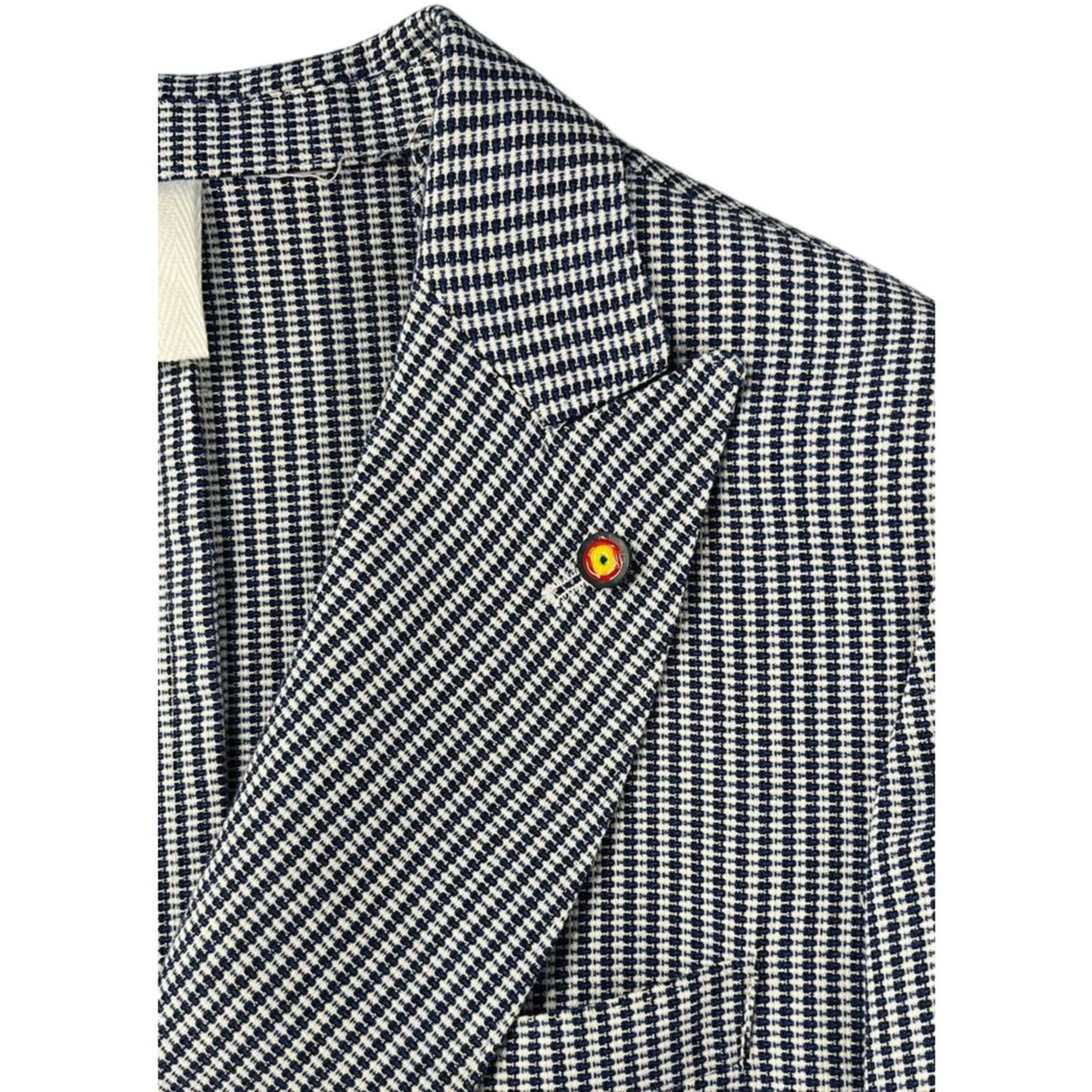Blue Cotton Men Jacket