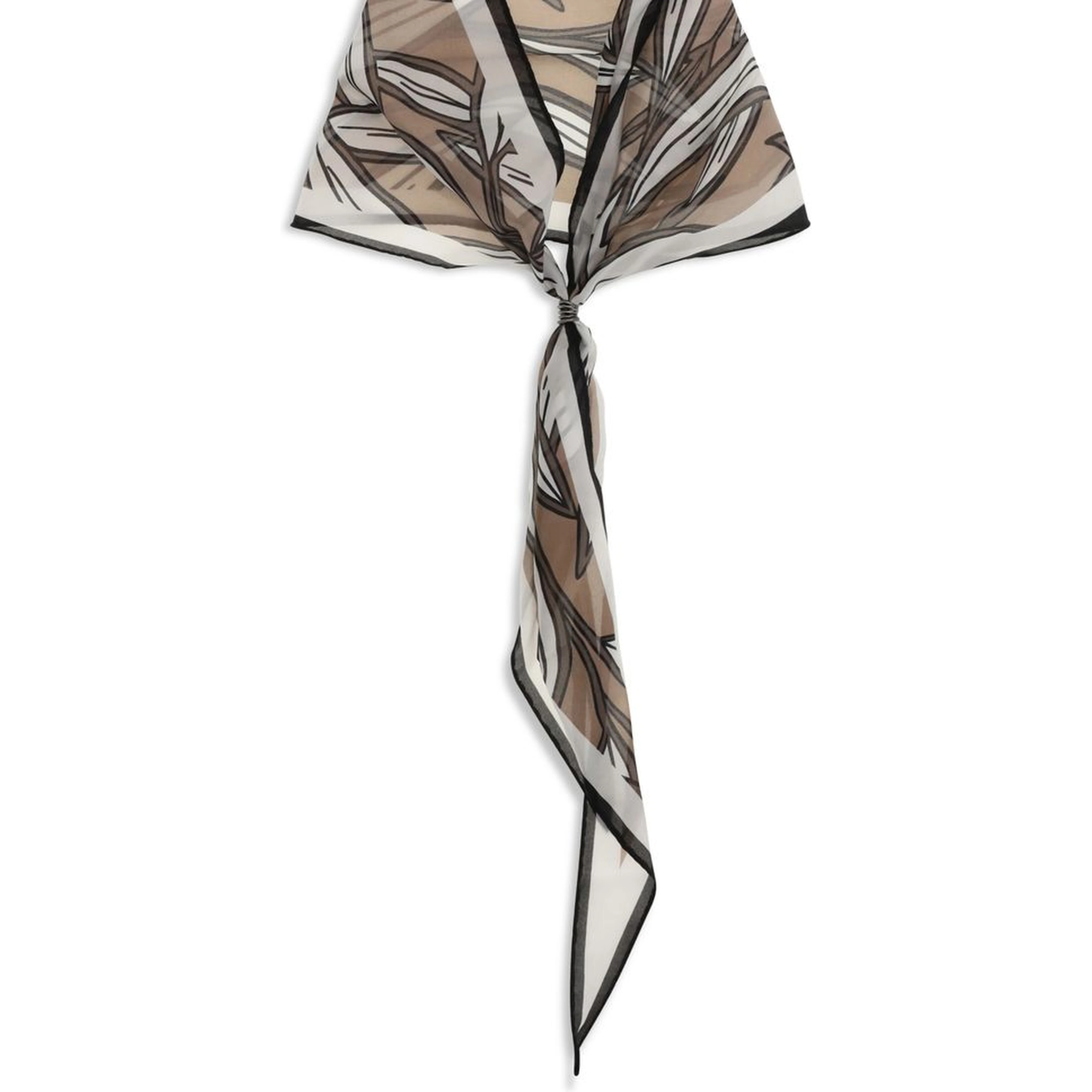 Beige Silk Foulard