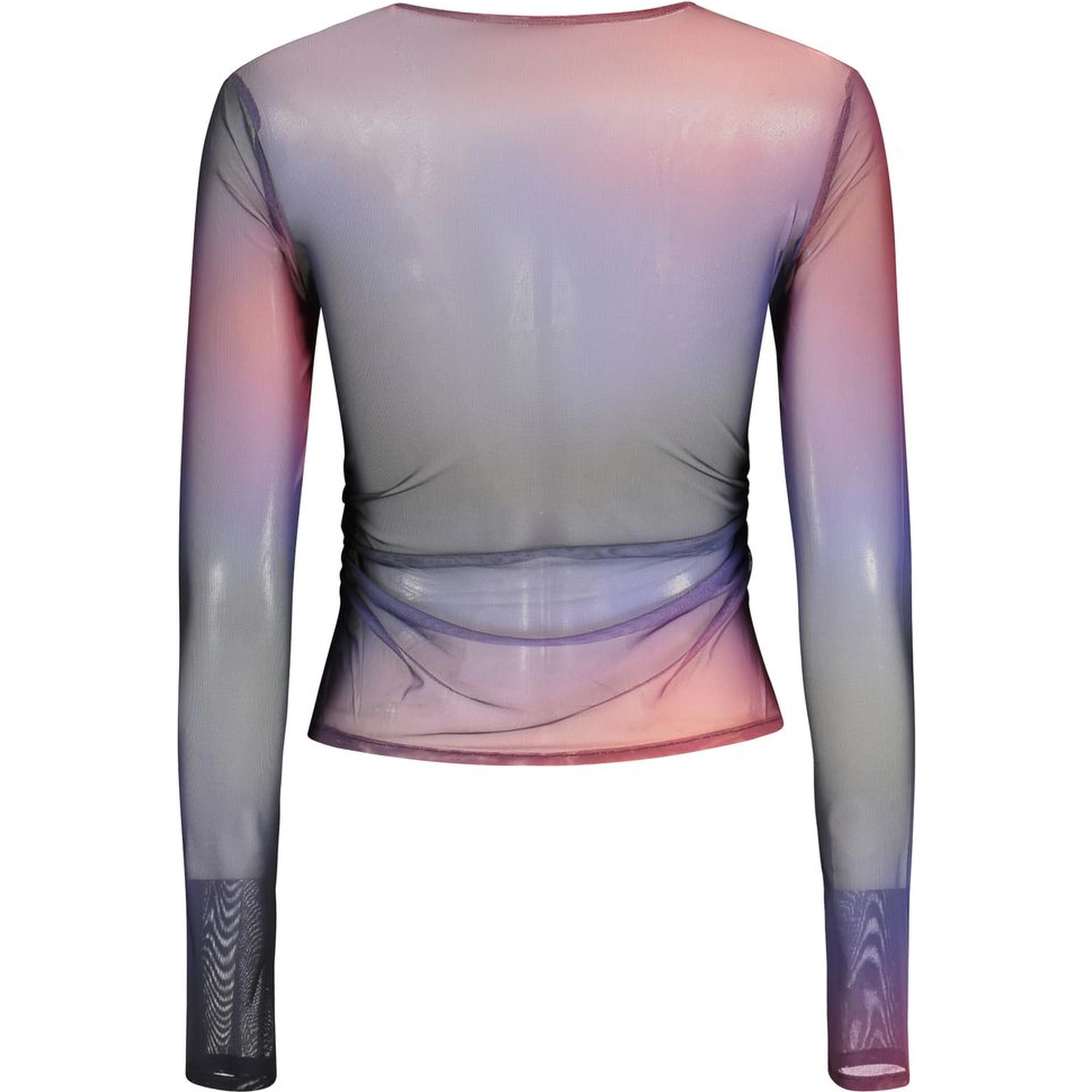 Blue Polyester T-Shirt