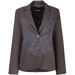 Black Polyester Blazer
