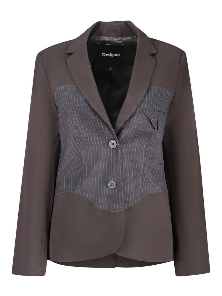 Black Polyester Blazer