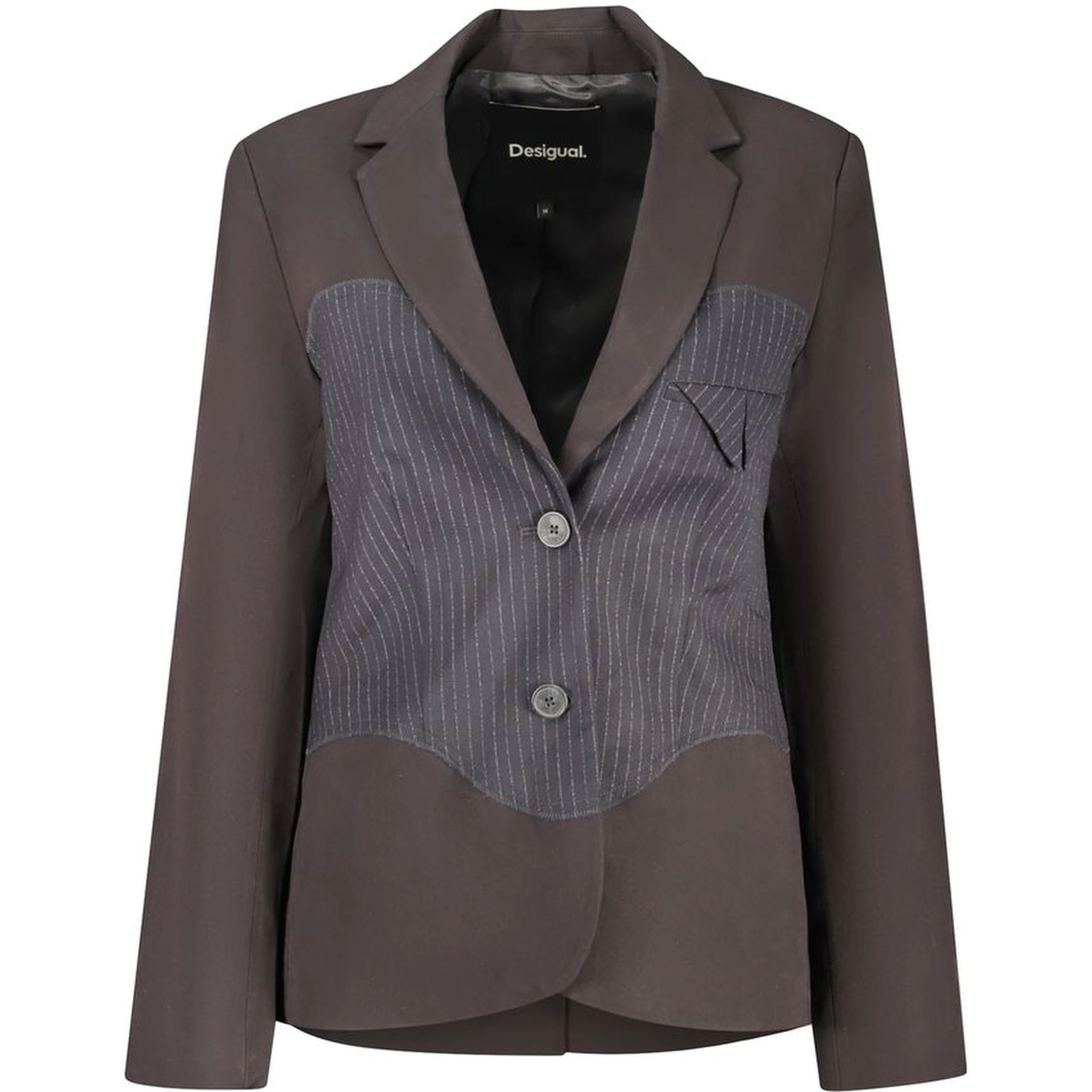 Black Polyester Blazer