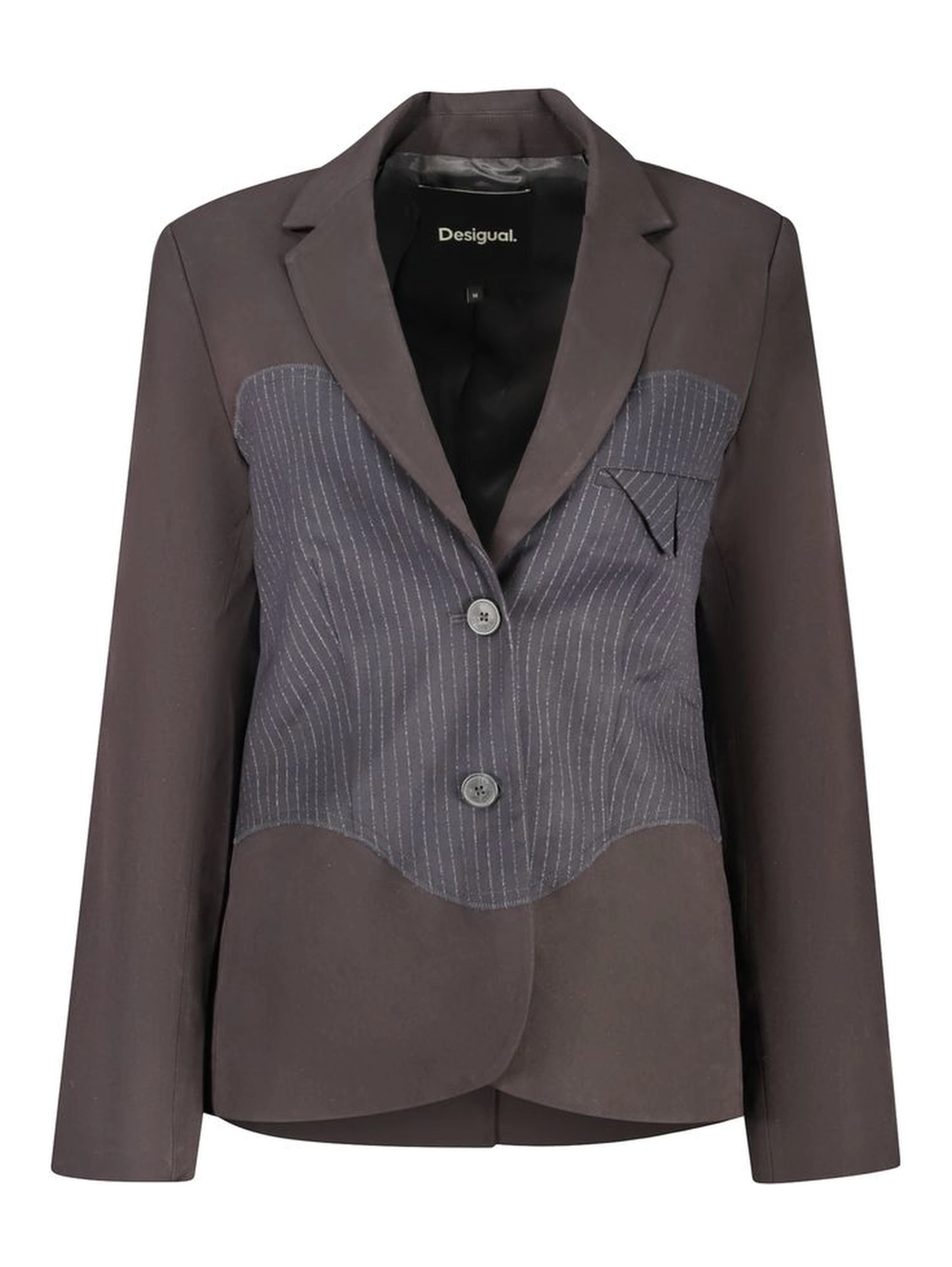 Black Polyester Blazer