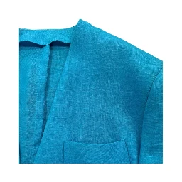 Blue Cotton Men's Jacket