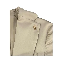 Beige Cotton Men's Jacket