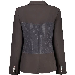 Black Polyester Blazer