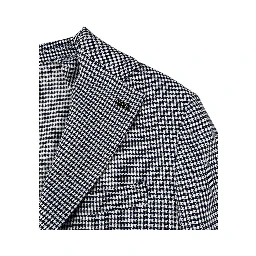 Blue Cotton Men Jacket