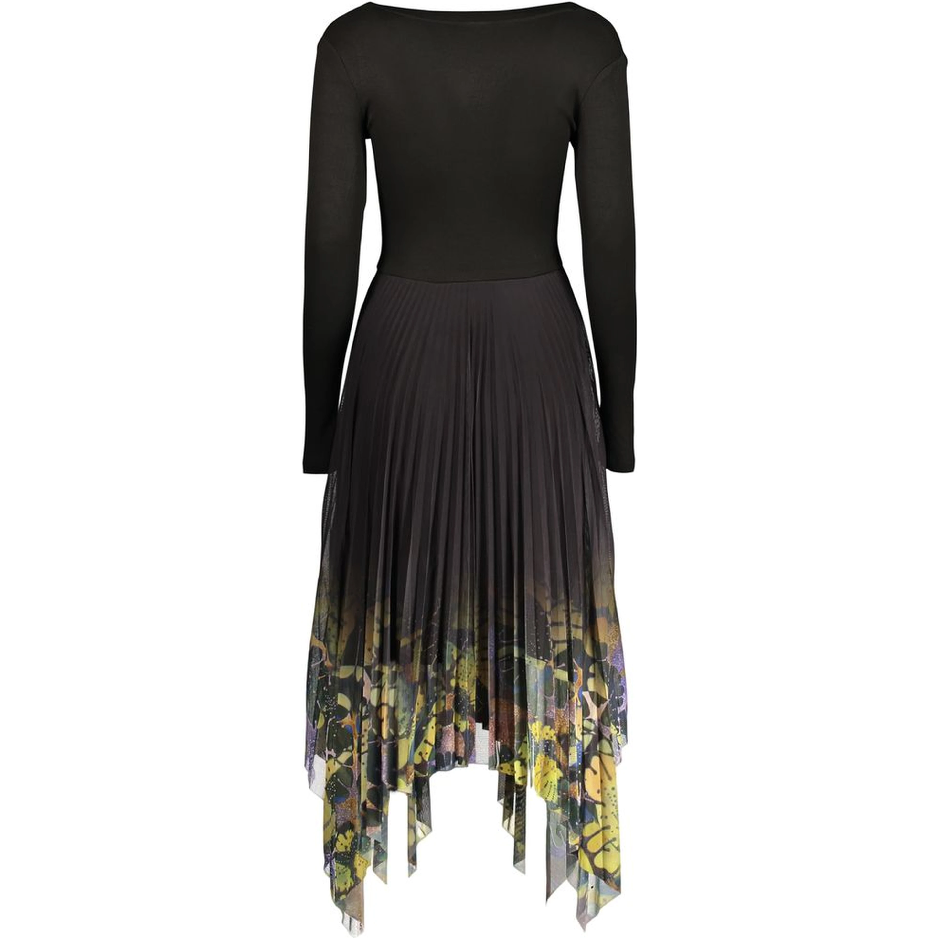 Black Polyester Casual Dress
