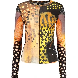 Orange Elastane T-Shirt
