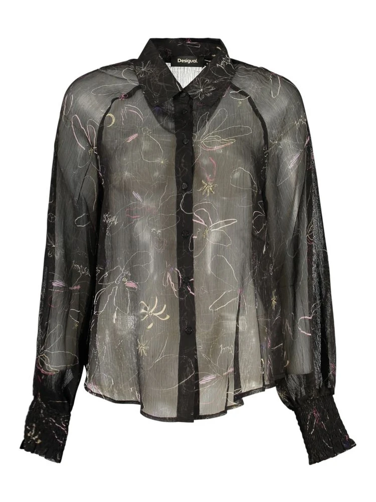 Black Polyester Blouse