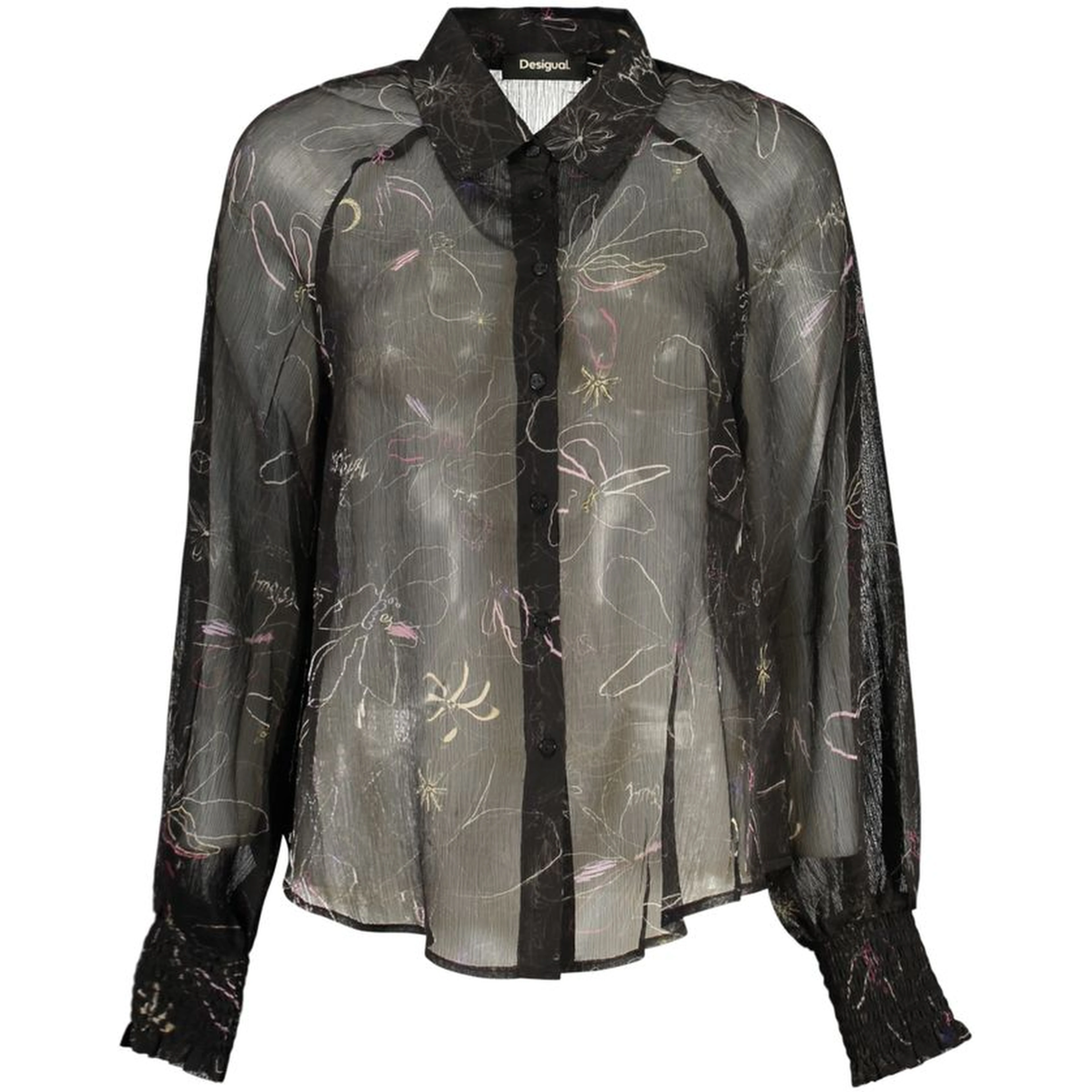 Black Polyester Blouse