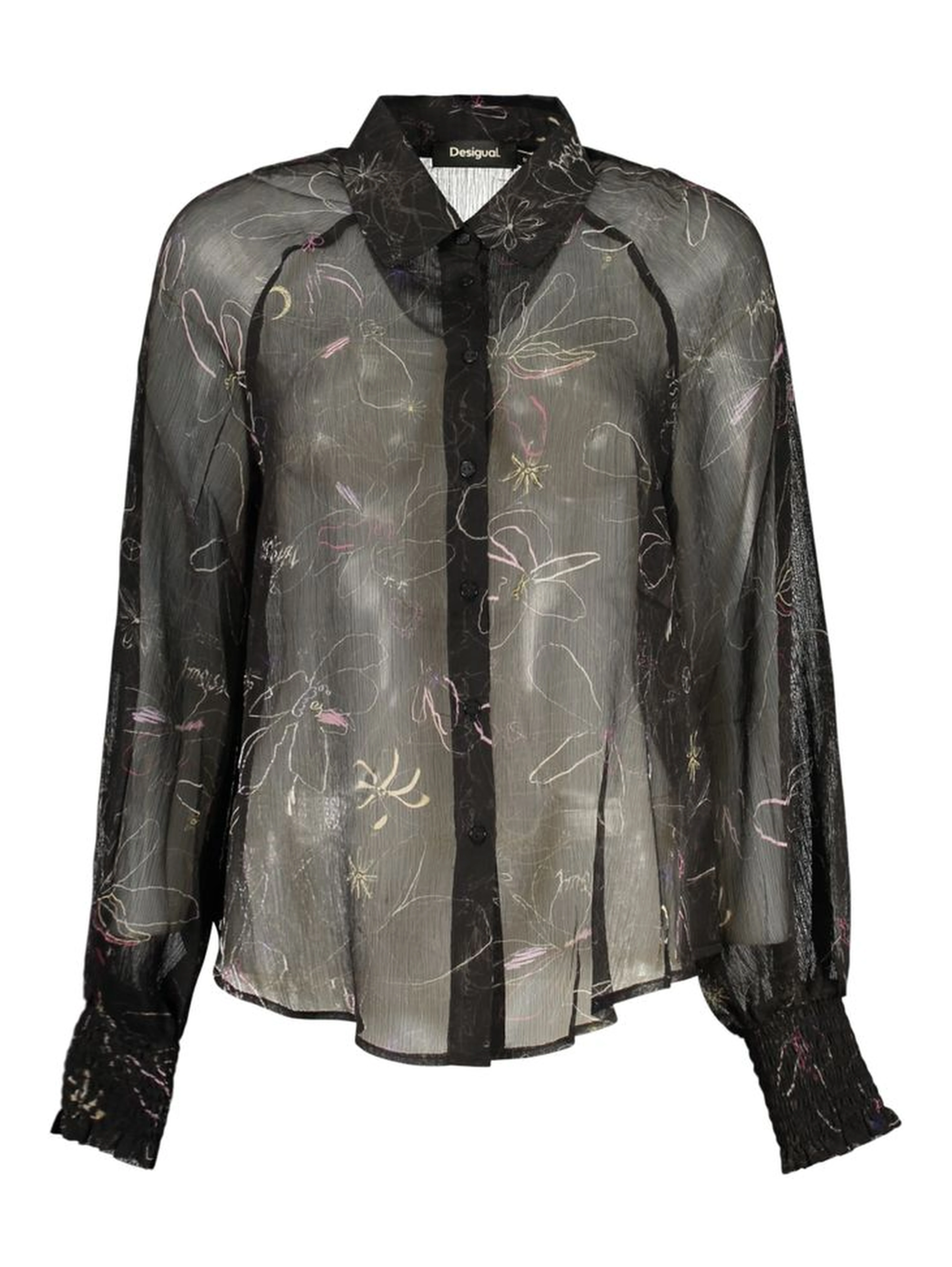 Black Polyester Blouse