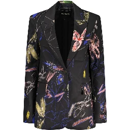Black Cotton Blazer