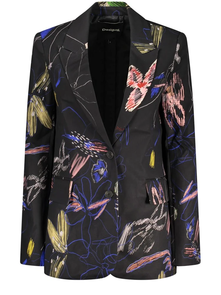 Black Cotton Blazer