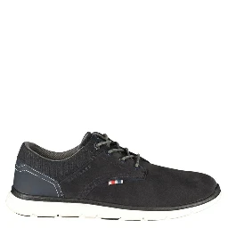 Blue Polyester Athletic Sneakers