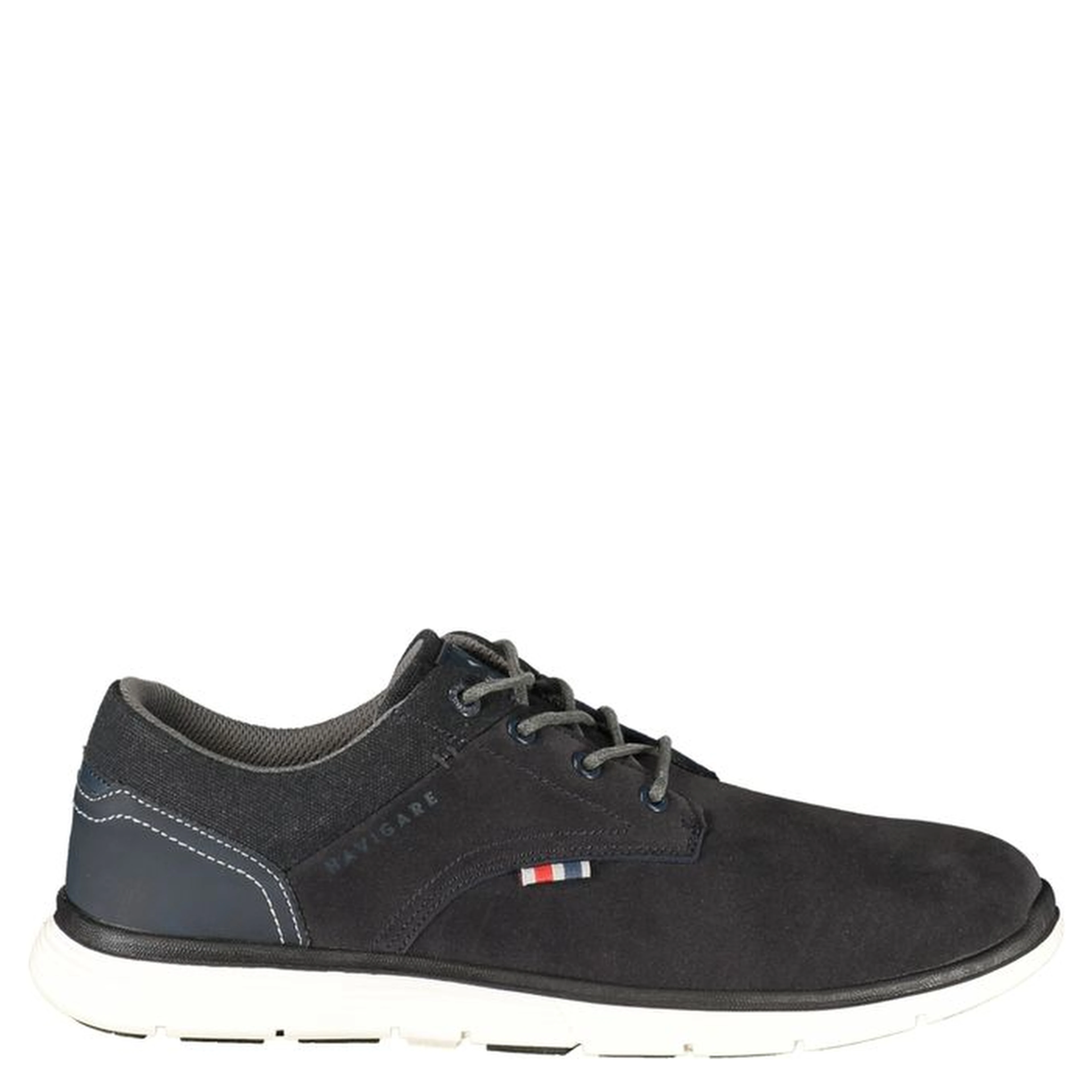 Blue Polyester Athletic Sneakers