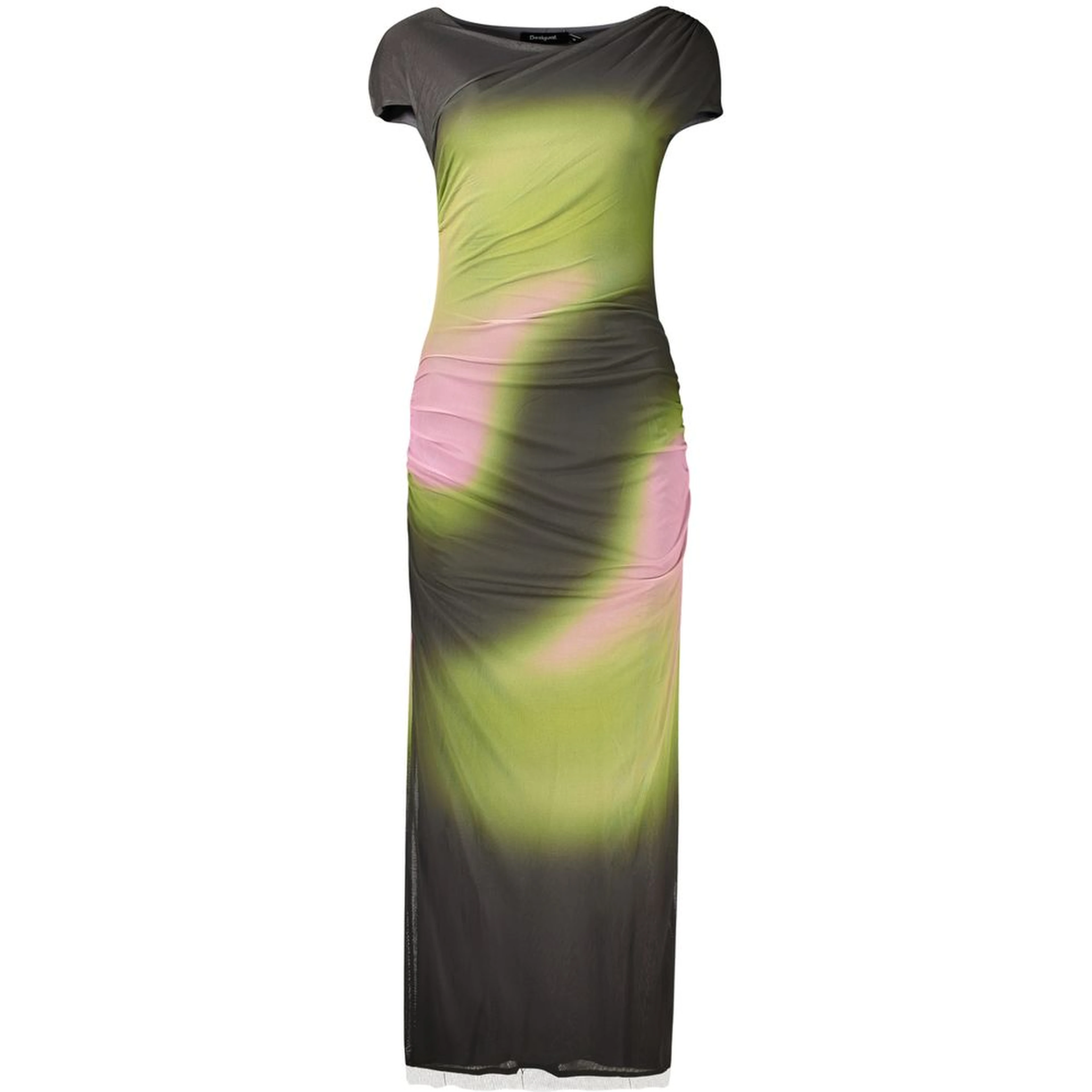 Green Polyester Casual Dress