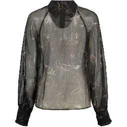 Black Polyester Blouse