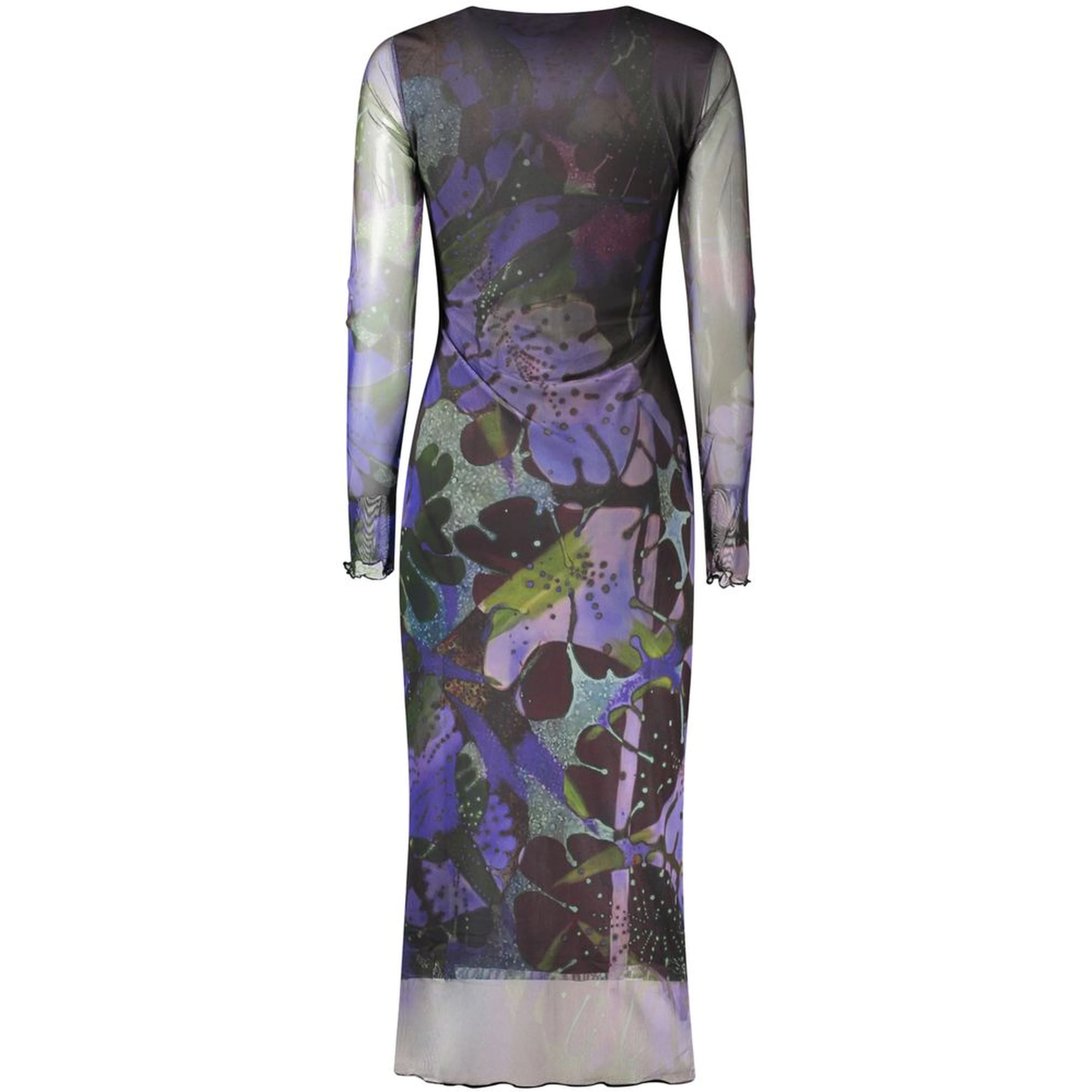 Purple Polyester Casual Dress
