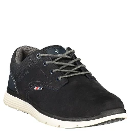 Blue Polyester Athletic Sneakers
