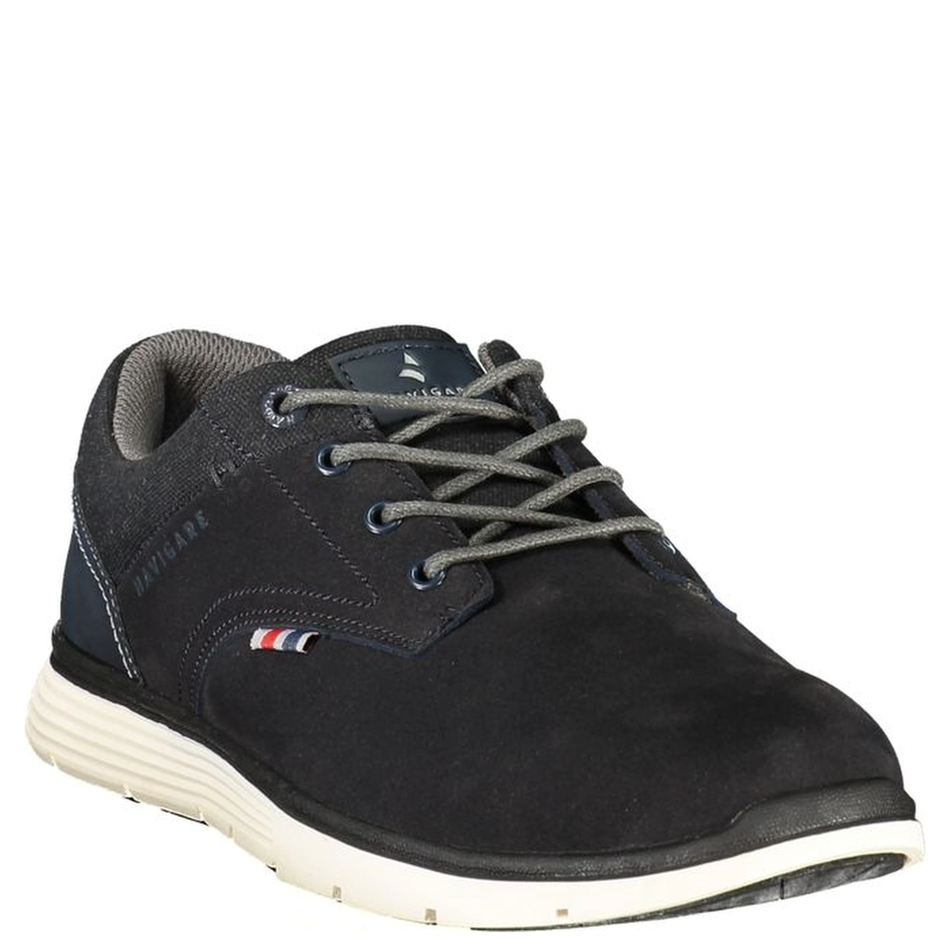 Blue Polyester Athletic Sneakers