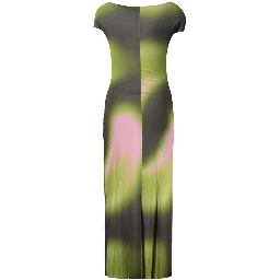 Green Polyester Casual Dress