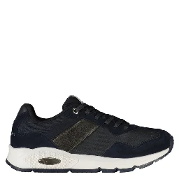 Blue Polyester Athletic Sneakers